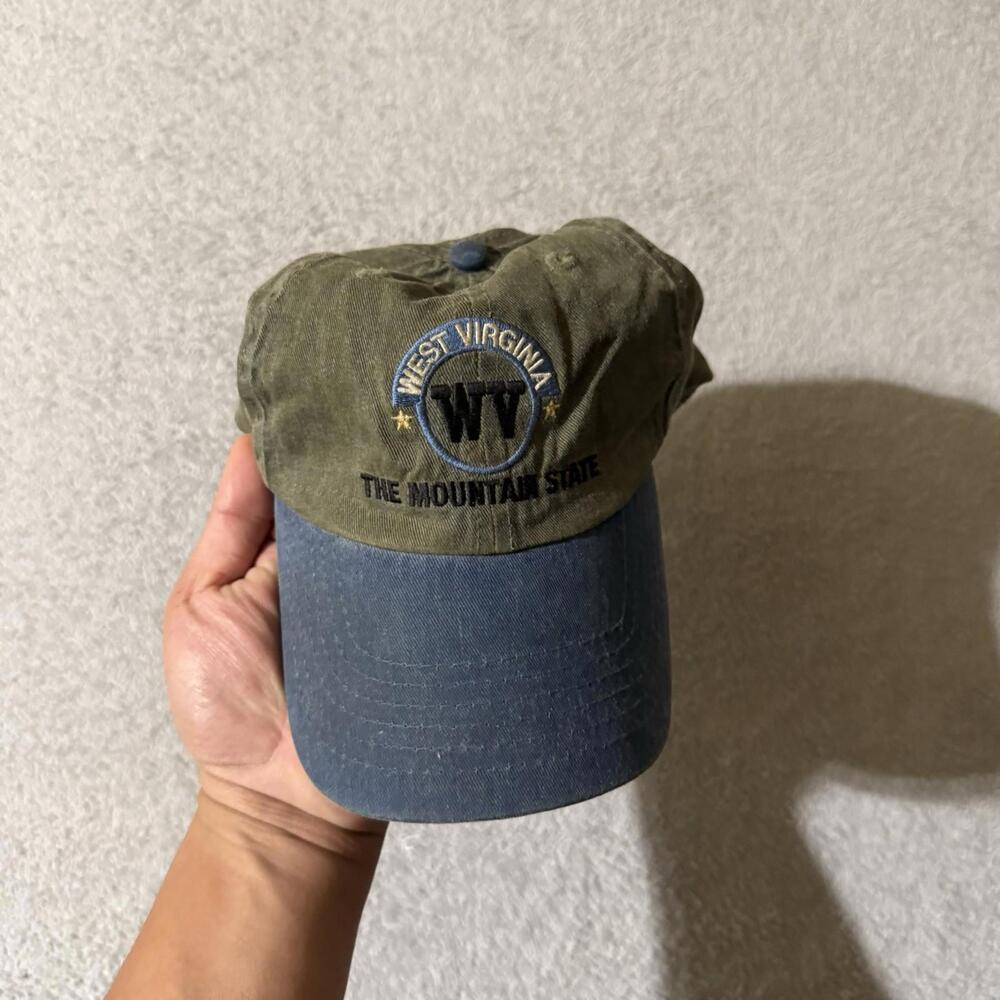 Vintage West Virginia Mountain State Snapback Hat Men’s